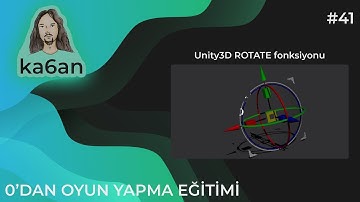 UNITY C# OYUN GELİŞTİRME EĞİTİMİ - 41:Unity3D ROTATE
