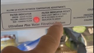 How to reset your Whirlpool refrigerator filter Indicator light