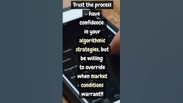 How to Balance Algorithmic and Discretionary Trading? #algotrading #finance #investing