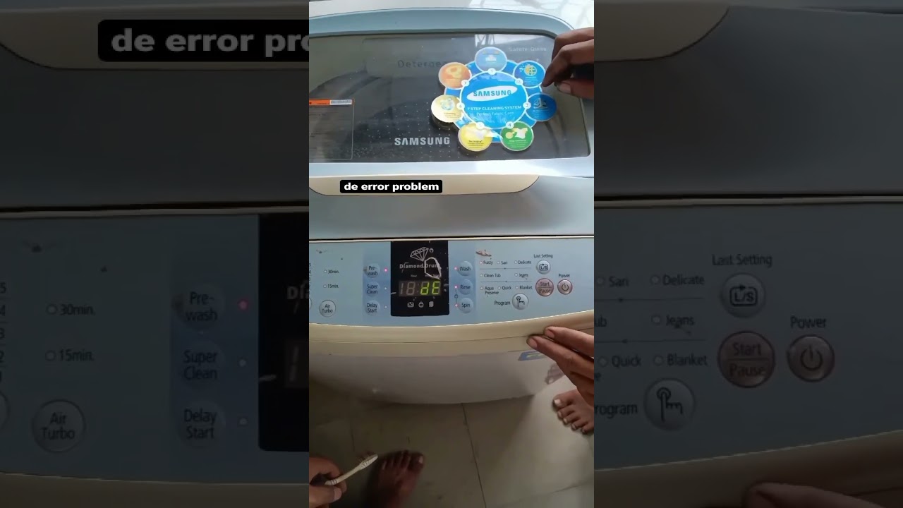 samsang washing machine de error code