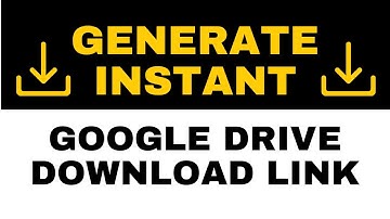 INSTANT Google Drive Download Link | Google Drive Direct Link Generator
