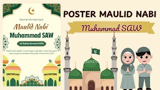 CARA MEMBUAT POSTER MAULID NABI MUHAMMAD SAW 1447 H Di Aplikasi Canva | 25 September 2025| screenshot 2