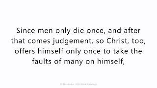 Sunday 10 November 2024. Daily Catholic Mass Bible Reading.