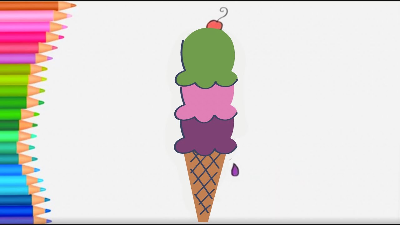 Eis | Farben Lernen | Kleine Hände Malbuch