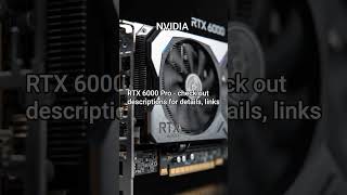 NVIDIA RTX 6000 Blackwell Pro ADA #ai #gpu #nvidia #tech #ytshorts #yt #productivity #chatgpt #model