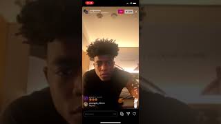 Yungeen Ace on IG live with fans 😂 “Chloe will beat yo ass”
