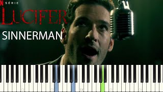 Lucifer - Sinnerman (Lucifer TVShow version) PIANO TUTORIAL || SHEET & MIDI Resimi