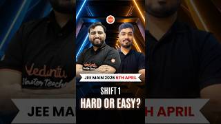 JEE Main 6th April Shift 1: 🏆 The HARDEST Shift? 😱 Reality Revealed! 🔥 #jee #shorts