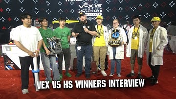 VEX Worlds V5 HS Winners Interview | 80001B Double Play & 2775V Jackson Area Robotics | High Stakes