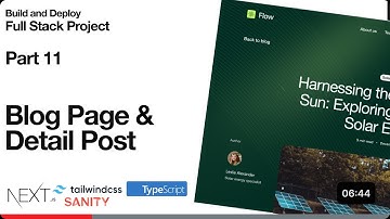 Build and Deploy Full Stack Next.js 14, Sanity.io and Tailwind - Part 11