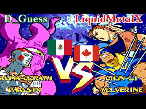 Marvel Super Heroes Vs. Street Fighter - D_Guess vs -LiquidMetalX FT5