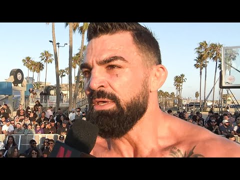 Mike Perry OPEN WORKOUT vs Nate Diaz — BRINGS THE HEAT at Venice Beach