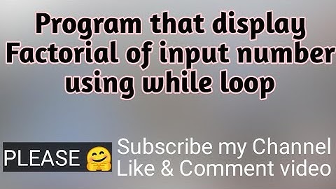 BS(hons) ||| C++ Language ||| Lecture#46 ||| Program to display Factorial of input number