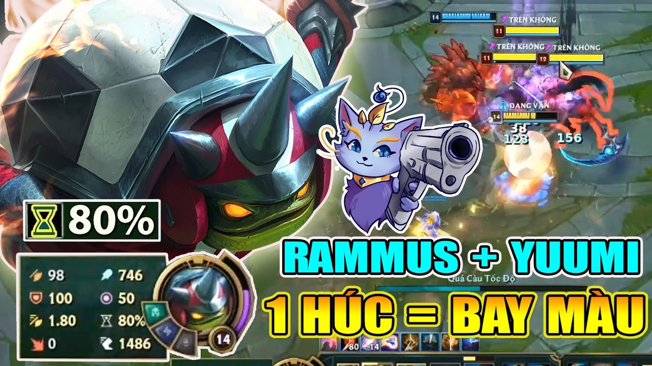 1 HÚC = BAY MÀU ? RAMMUS + YUMMI CẶP ĐÔI BÁ ĐẠO NHẤT CHẾ ĐỘ URF LÀ ĐÂY !