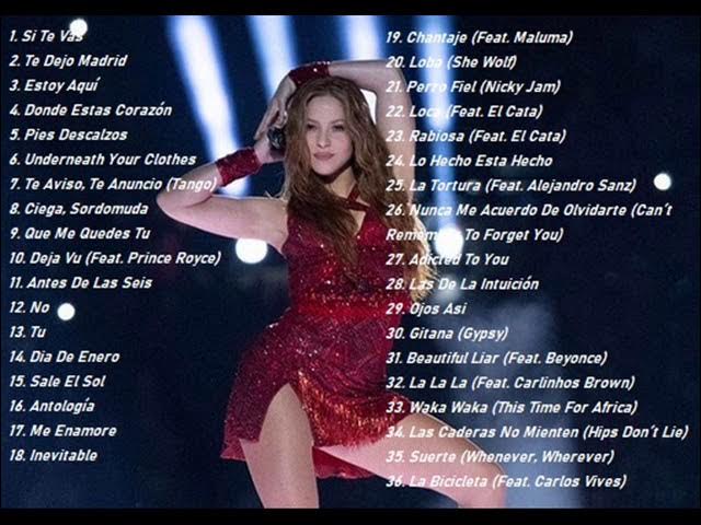 SHAKIRA EXITOS Grandes Canciones de Shakira☯️ Descubra os melhores