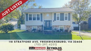 118 Stratford Ave, Fredericksburg, VA 22408 The Reynolds Team (703) 297 4251