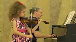 Vivaldi Violin Concerto In A Minor, Anna Pavlova 6 yo