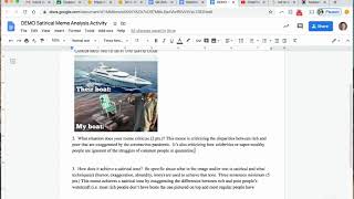 Tutorial - Satirical Meme Analysis Activity