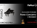 Alexander Scriabin: Piano Concerto 1st movement, accompaniment 440Hz