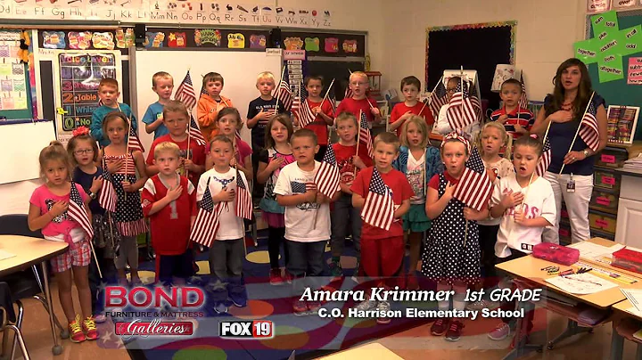 Pledge of Allegiance: C.O. Harrison Elementary Sch...