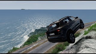 Cliff Drops #3 - BeamNG.Drive [Realistic Crashes]