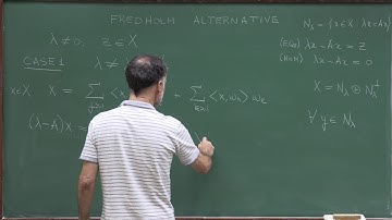 Doctorate program: Functional Analysis - Lecture 35: The Fredholm alternative