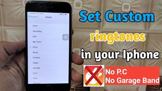 Set custom ringtones in any iphone without Pc and garage band. // #laddidhiman #ios  #iphone  // screenshot 2