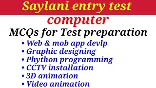 Computer MCQs | Saylani Entry Test Preparation: Web Dev, Graphic Design, Python & All Computer MCQs screenshot 3