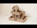 como hacer una casa de carton |  how to make a cardboard house