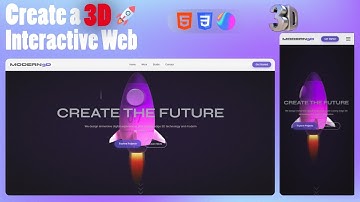 Build a Stunning 3D Website 🌐 | HTML CSS JavaScript + Spline ✨ | Interactive & Responsive!