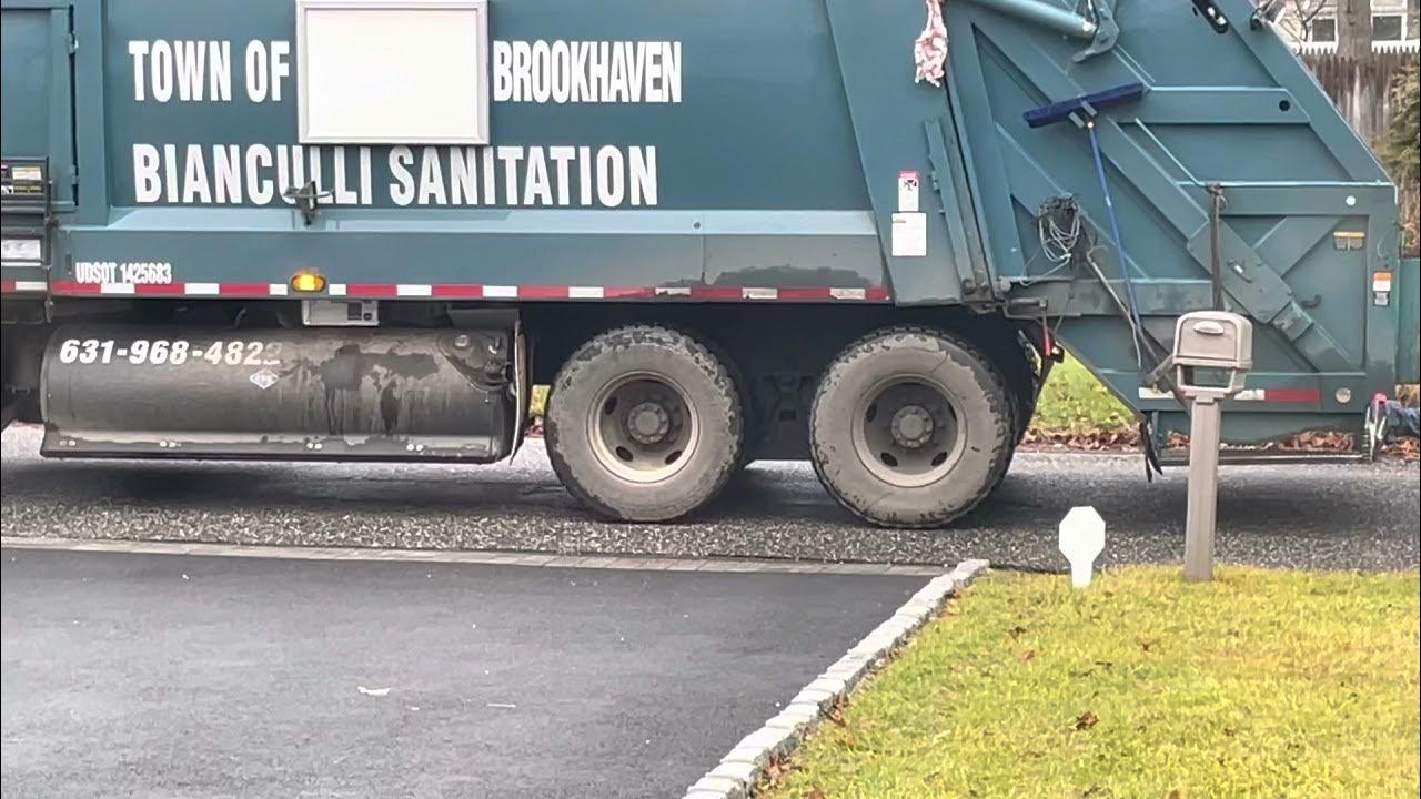 Town of Brookhaven CCC Heil Garbage Truck B7 Picking Up Trash YouTube