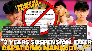 3 YEARS NA PARUSA PARA SA TATLONG PLAYERS WASAK ANG PANGARAP PARA LANG SA 50K? FIXER DAPAT MANAGOT?!