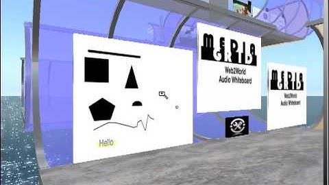 Immersive Education Opensim AudioWhiteboard Application