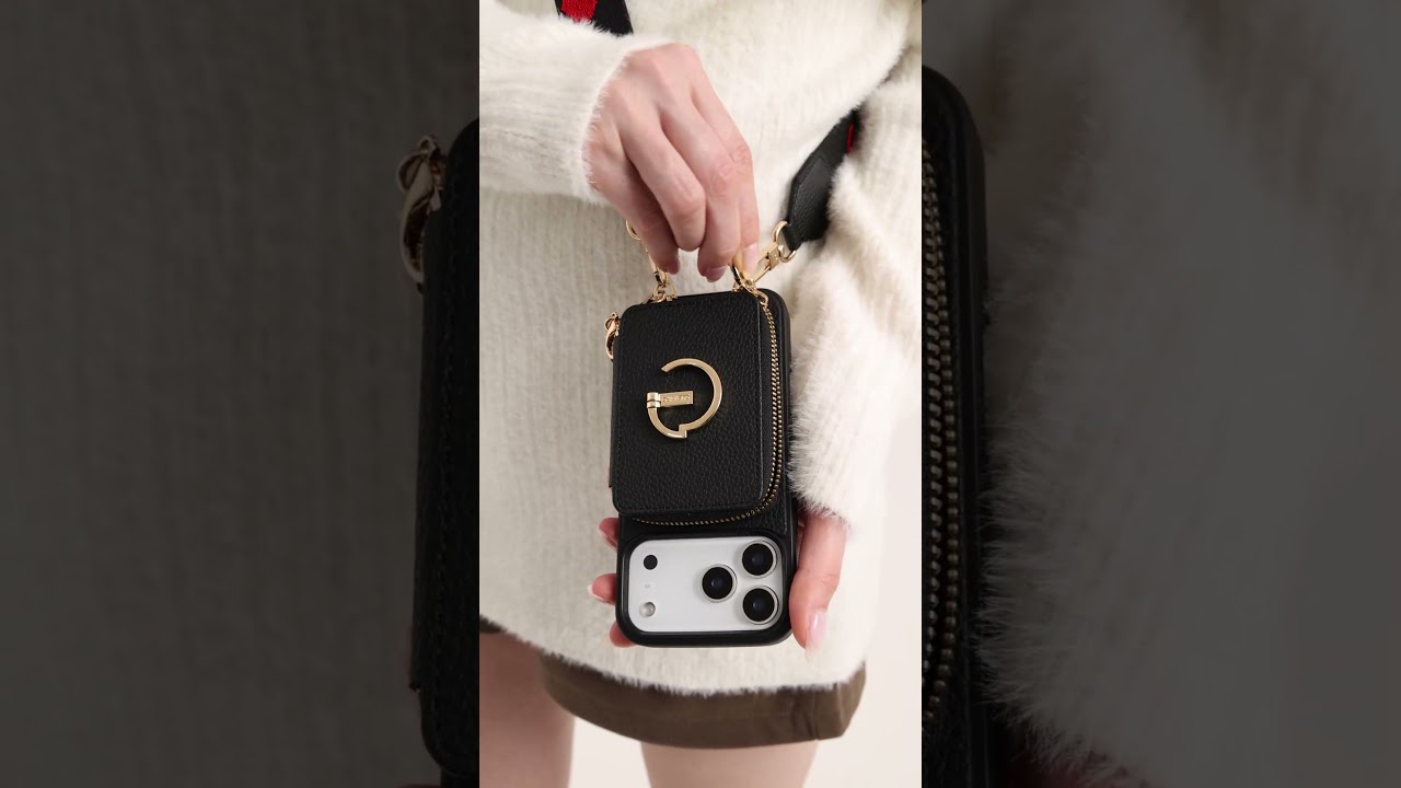 Custype 着脱式ワイヤレス充電対応 クロスボディウォレット付き iPhone