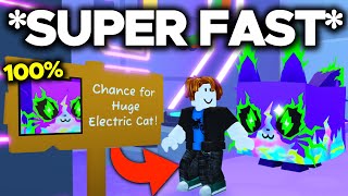 Get HUGE ELECTRIC CAT In ONLY 30 MINUTES! (Fastest Method)