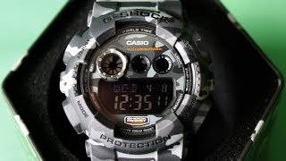 G-SHOCK GD-120CM-8 | Камуфляжные неубиваемые часы  для настоящих мужчин.Обзор и настройка | Купить