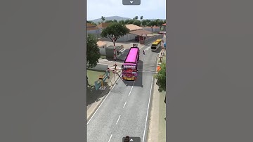 tn private bus vs train Cross mod bussid #shortsfeed #subscribe