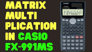 Multiplication of a matrix using fx-991 MS calculator |MATRIX Multiplication |20SC01T |15SC01T |C20