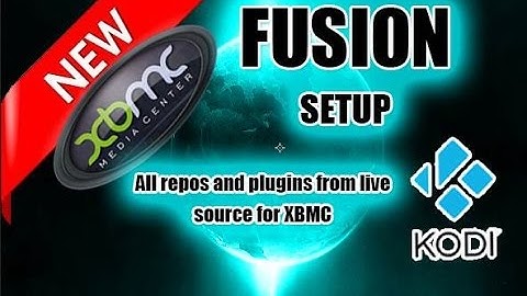 XBMC setup fusion as a source for addon and repos