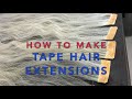 How To Make Tape Hair Extensions by Sewing Method, DIY Tape Hair, Как сделать ленточные волосы