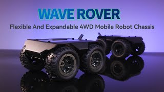 4WD, Mobile Robot Chassis, WAVE ROVER, Full Metal Body, ESP32 Module, Multiple hosts Support