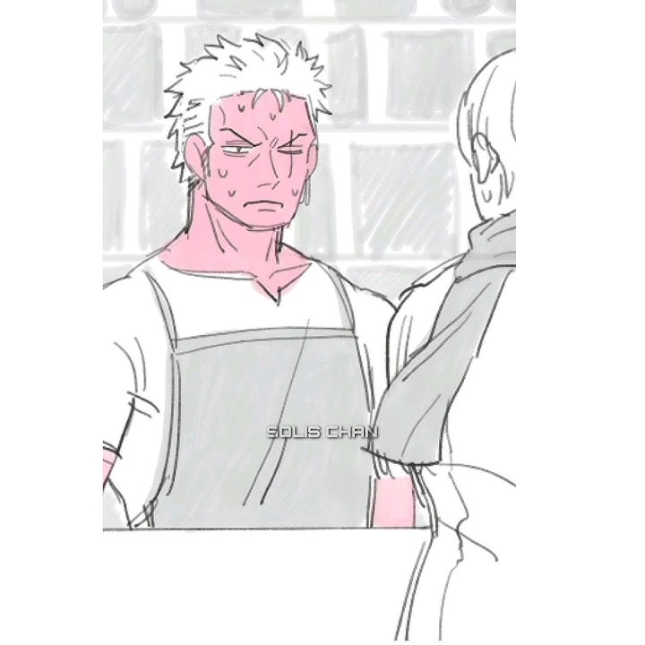 marimo as a barista #shorts #zosan #zoro #sanji #zoroxsanji #zorosanji #ship #edit #bl #yaoi #funny