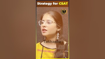 Strategy for CSAT #tathastuics