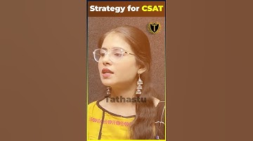 Strategy for CSAT #tathastuics