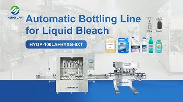 HYGP-100LA+HXYG-8XT Bleach Bottling Line DEMO - Full Corrosion-Proof Filling & Capping! ☢️⚡