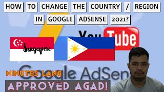 S09: HOW TO CHANGE THE COUNTRY IN GOOGLE ADSENSE 2021?I YOUTUBE TIPS I JAMESICO