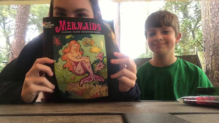 Coloring a Childrens Coloring Book in a Storm