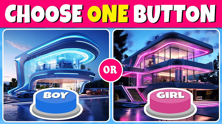 Choose One Button! 😱 BOY or GIRL Edition 🔵🔴