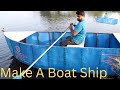 Making Plastic Drum Boat How to Build a Boat With Plastic Drum Barrel