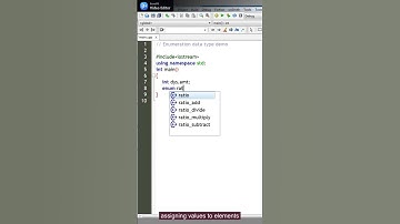 #shorts, #c++ programming enumeration data type demo